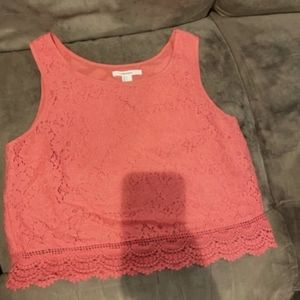 Pink crop top
